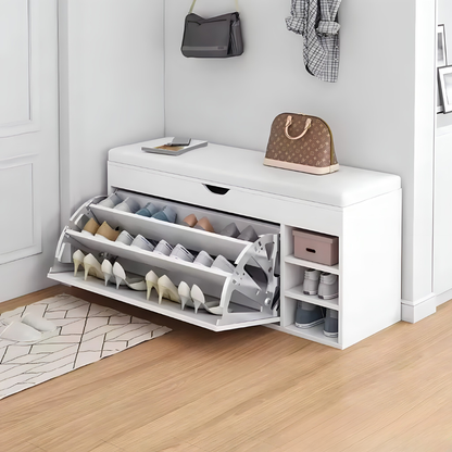 Ormarić za cipele sa tapeciranim sjedalom