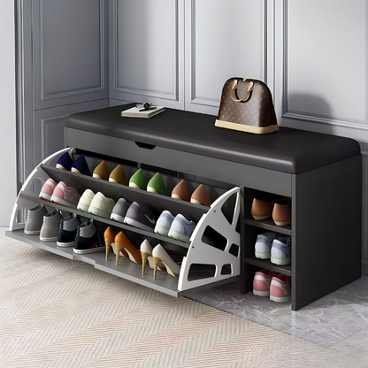 Ormarić za cipele sa tapeciranim sjedalom