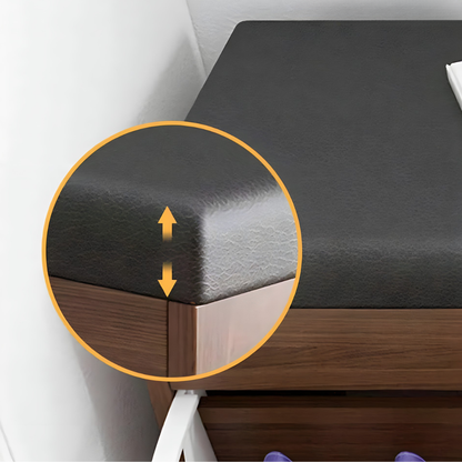 Ormarić za cipele sa tapeciranim sjedalom